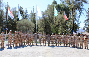 Visita del Comandante de Operaciones Terrestre del Ejército Chileno