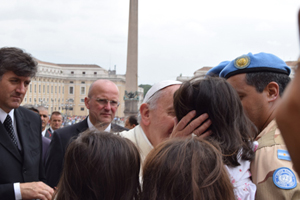 Histórica visita de cascos azules argentinos al vaticano