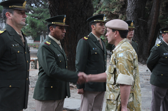 Recepción de nuevos oficiales del Regimiento de Caballería de Exploracion 4 Coraceros General Lavalle