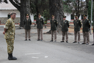 Recepción de nuevos oficiales del Regimiento de Caballería de Exploracion 4 Coraceros General Lavalle