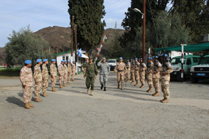 Visita de autoridad militar de la República de Chile.