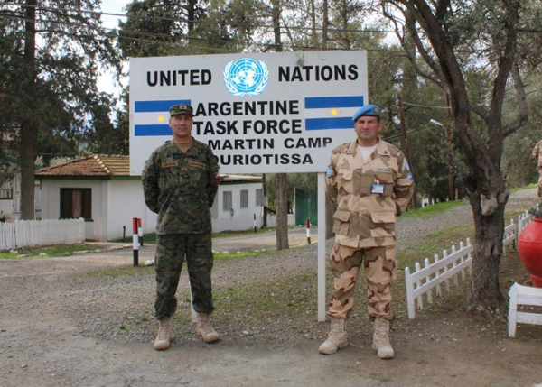 Visita de autoridad militar de la República de Chile.
