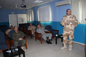 Visita de autoridad militar de la República de Chile.